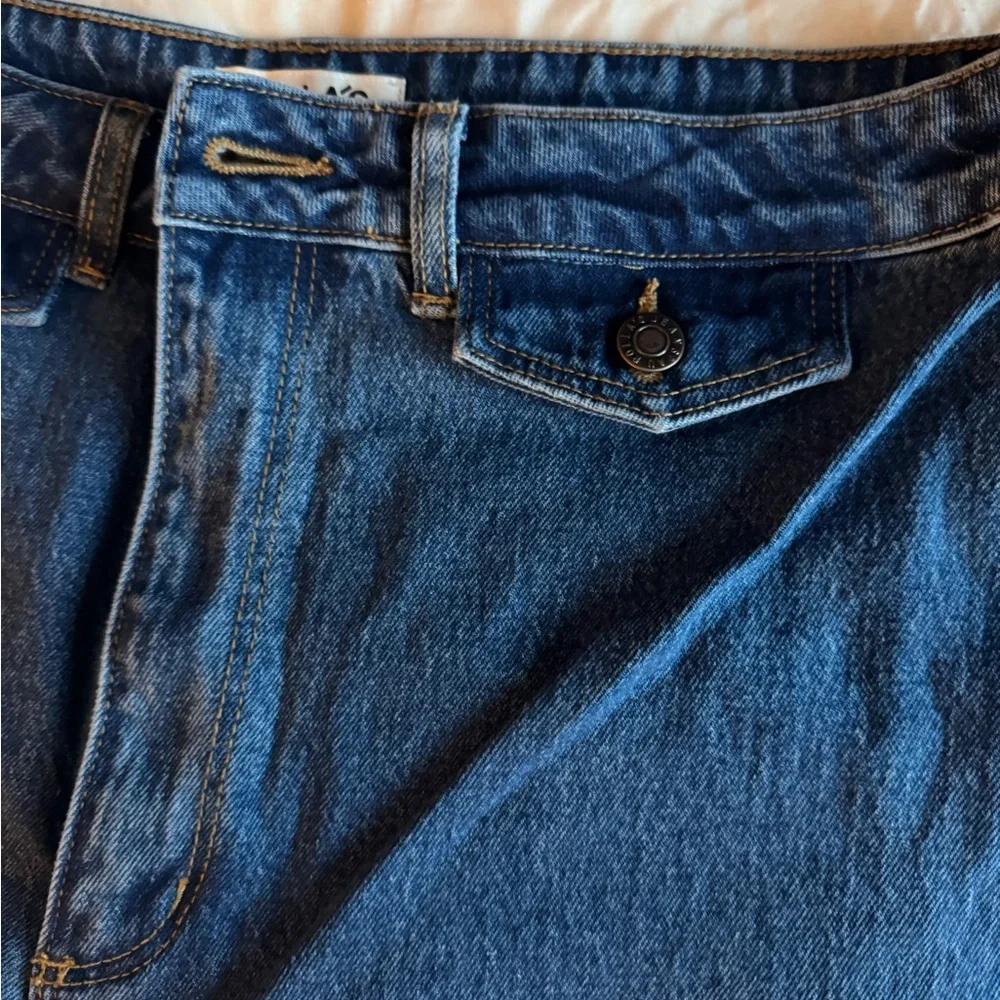 ROLLA'S high waisted flare leg Dark Blue Jeans - Picture 2 of 5